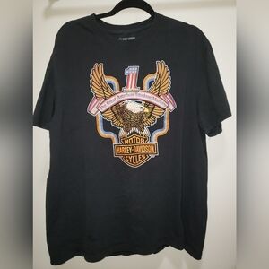 Harley-Davidson EUC Black "Lawless" Scott City MO Men's T-Shirt Size L